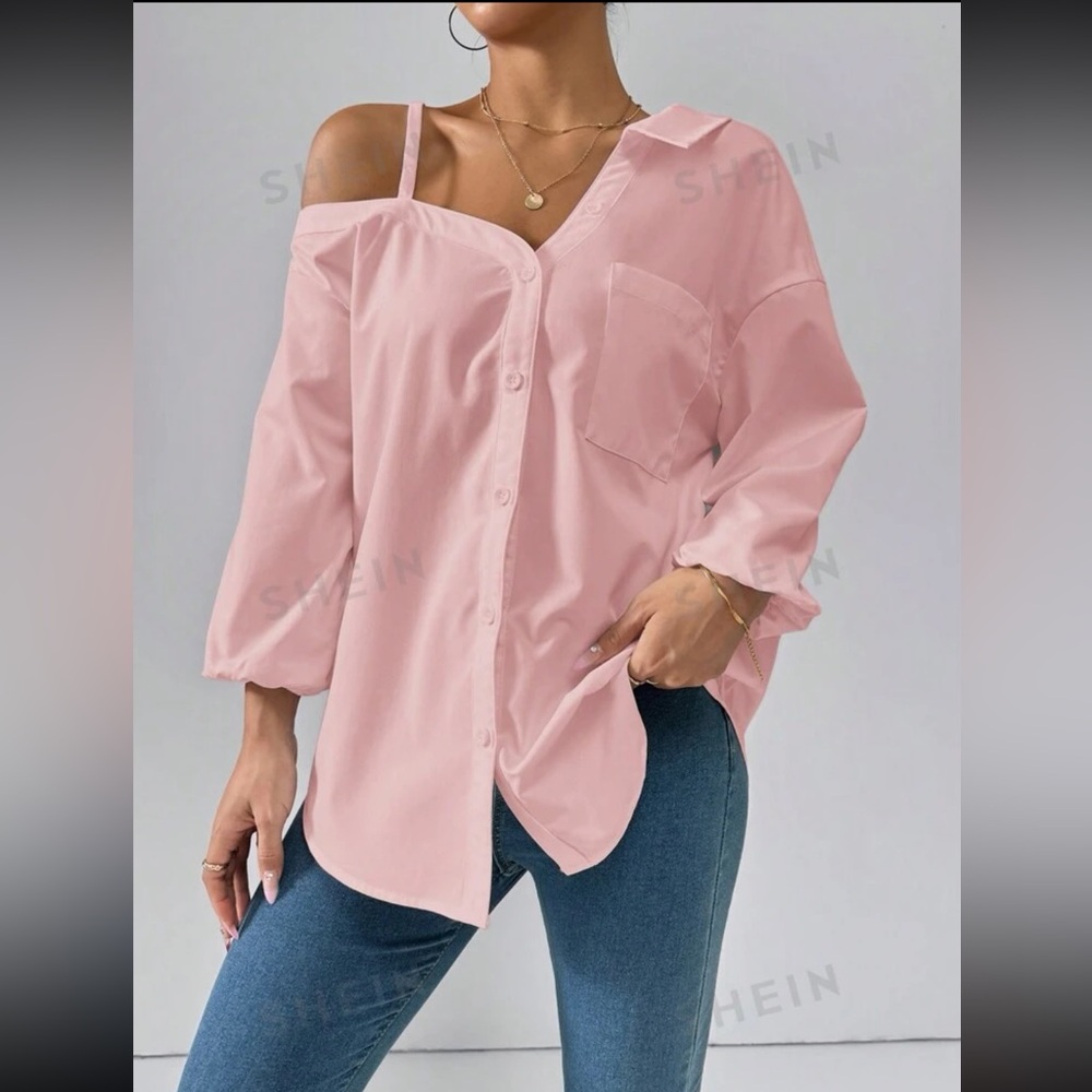 Asymmetrical Button Down